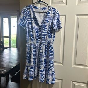 Pretty Loft flounce dress in a medium.